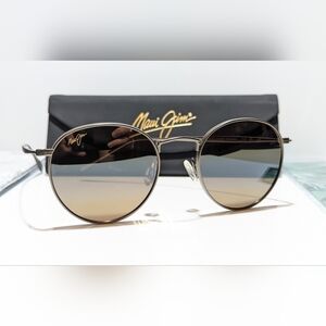New Maui Jim Nautilus Bronze Titanium Polarized HCL Bronze Sunglasses H544N-20C